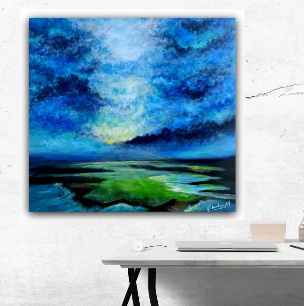 Every dark cloud has a golden lining - view 2