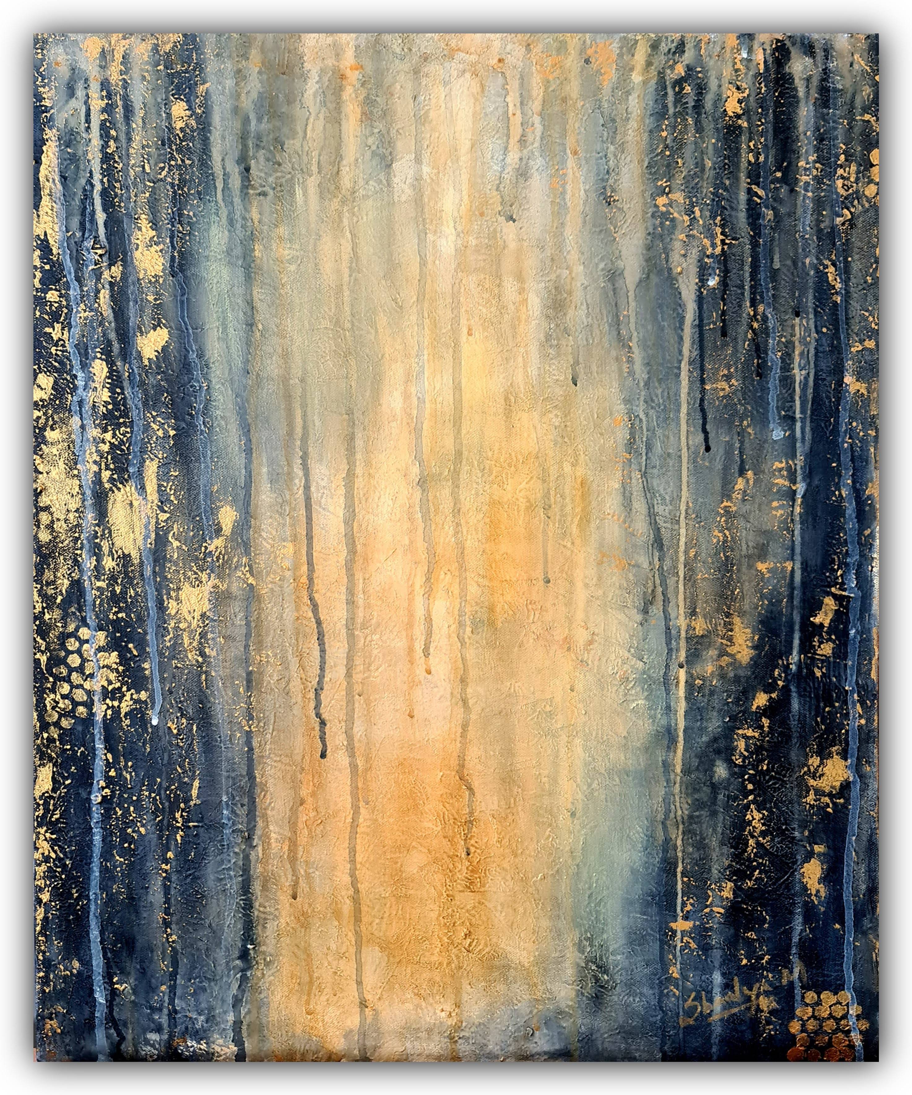 Oceans to the Core — abstract painting by Shaalyn Monteiro