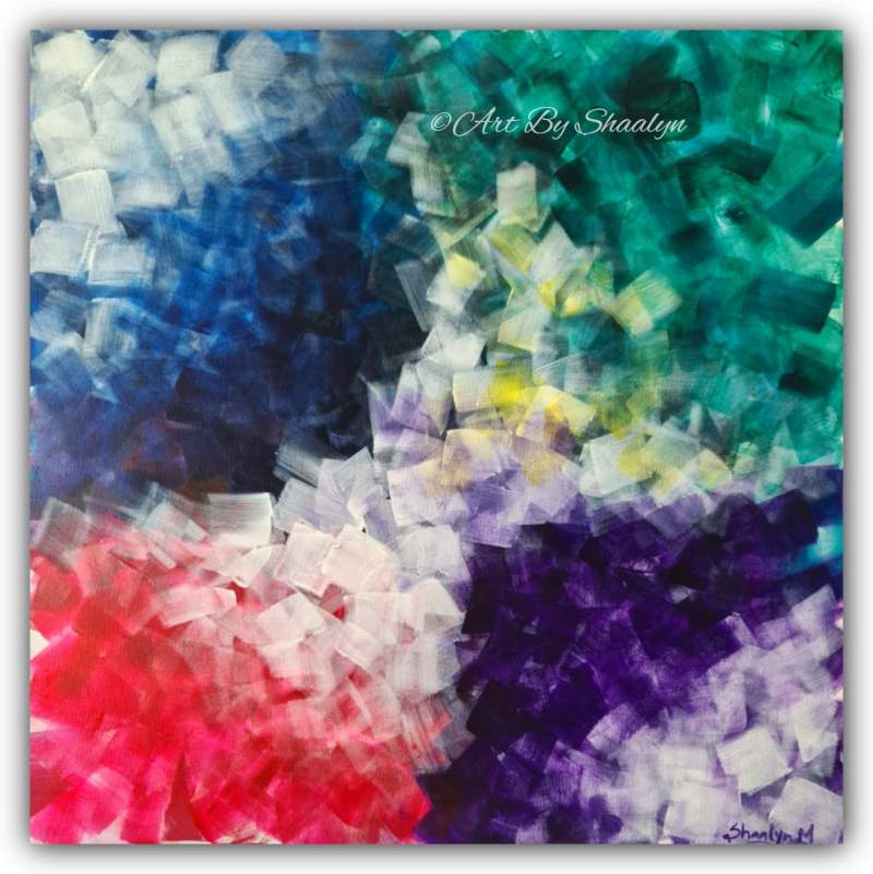 Through broken glass